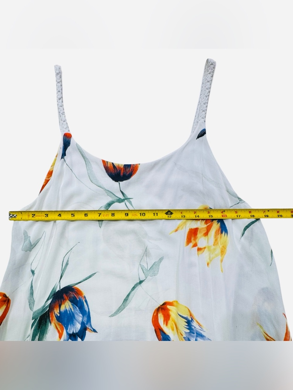Beyond Capri Italian Floral Viscose Slip Dress | Made in Italy One Size - Picture 5 of 8